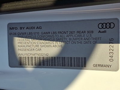 2026 Audi A6 Sedan Premium