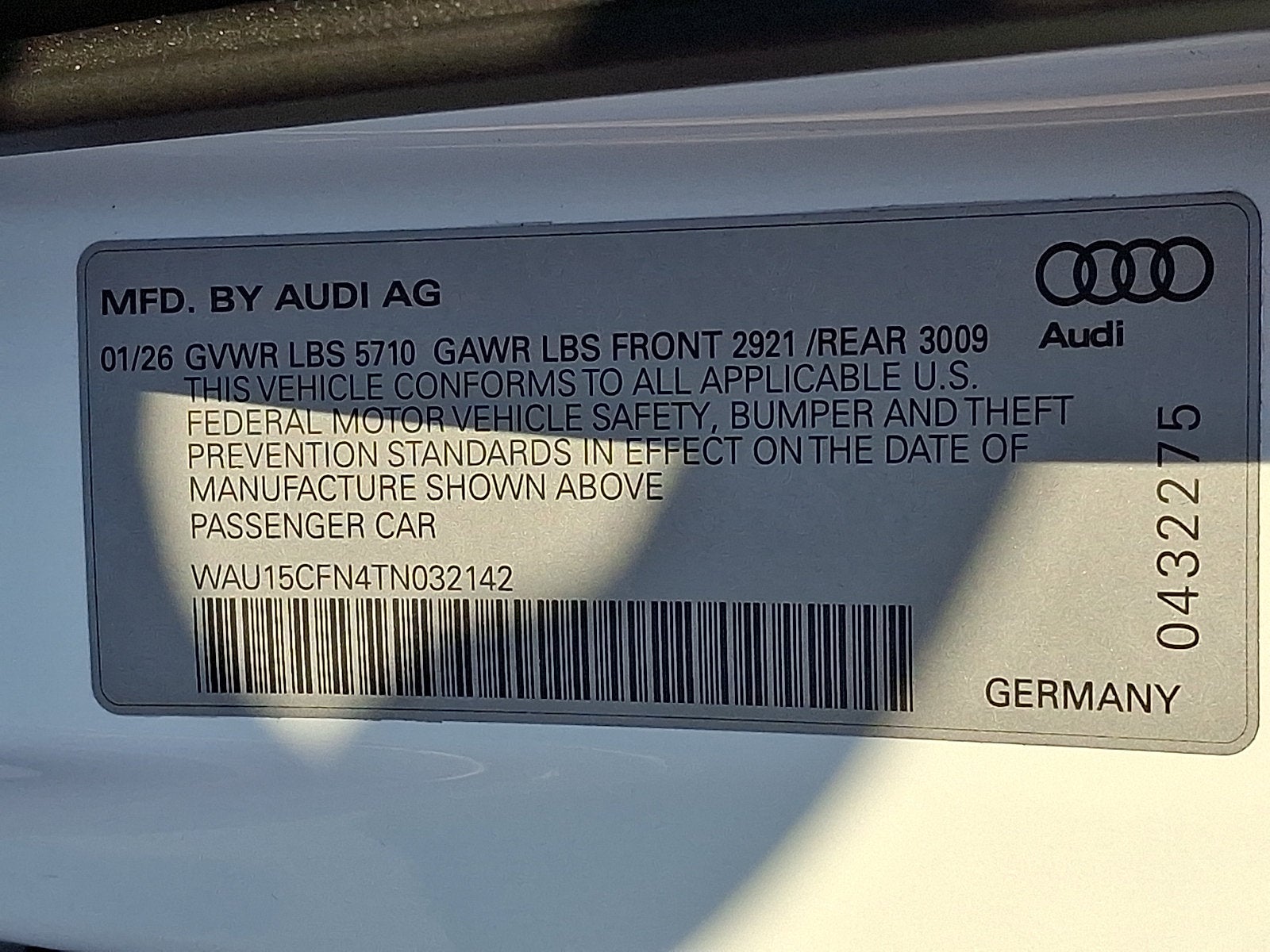 2026 Audi A6 Sedan Premium