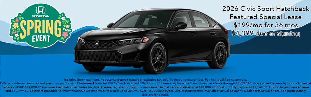 Civic Sport Hatchback Lease